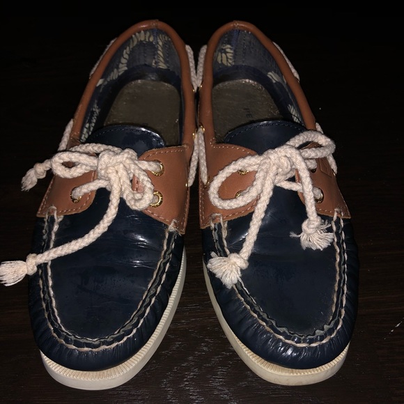 Sperry Shoes - Brown and Blue Sperry Top-Sider Boat Shoes